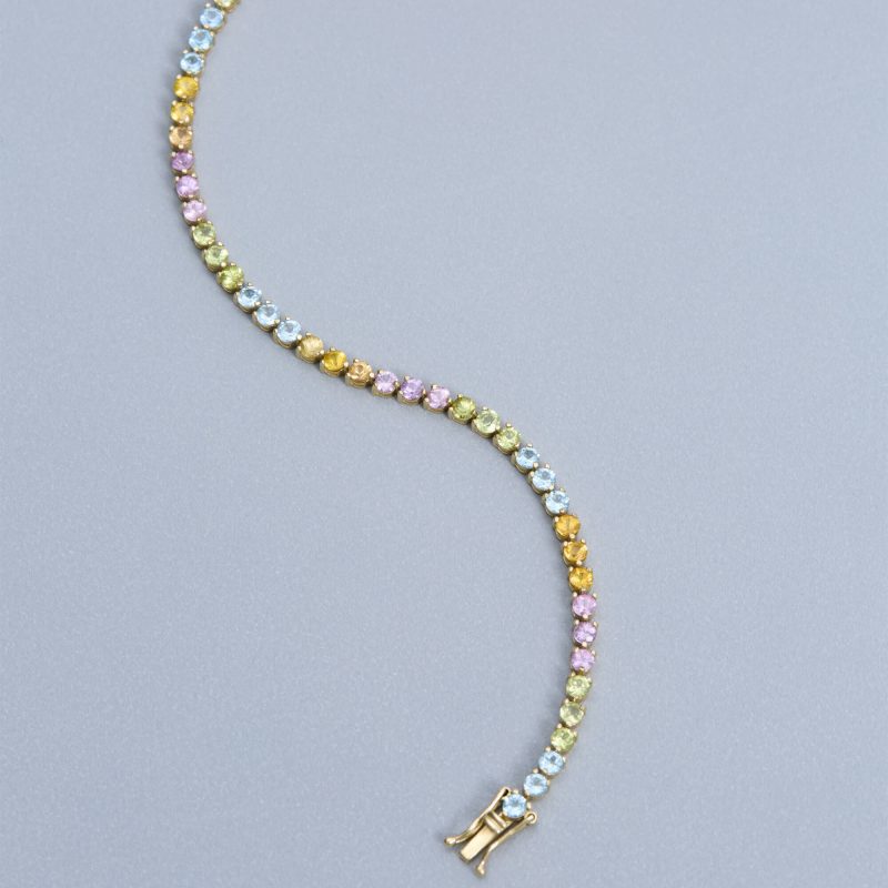 RAINBOW BRIGHT TENNIS BRACELET EDITORIAL