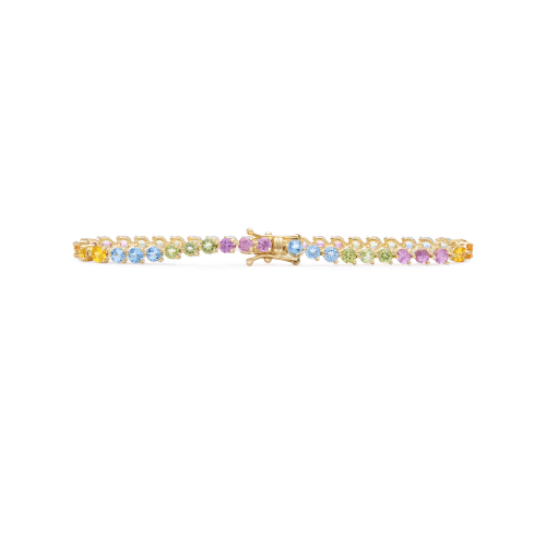 RAINBOW BRIGHT TENNIS BRACELET REAR