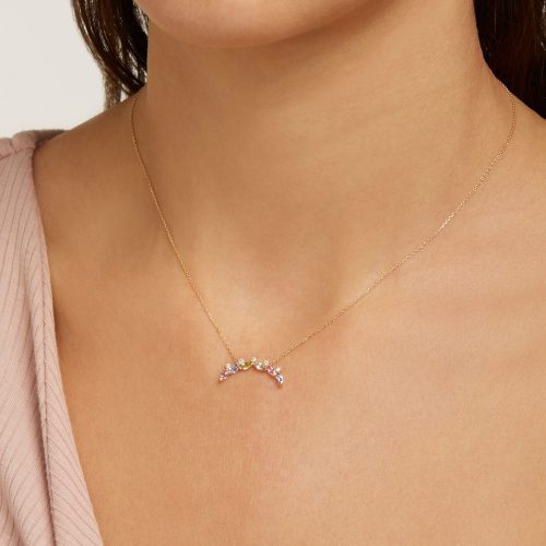 RAINBOW SPRINKLES NECKLACE ON BODY