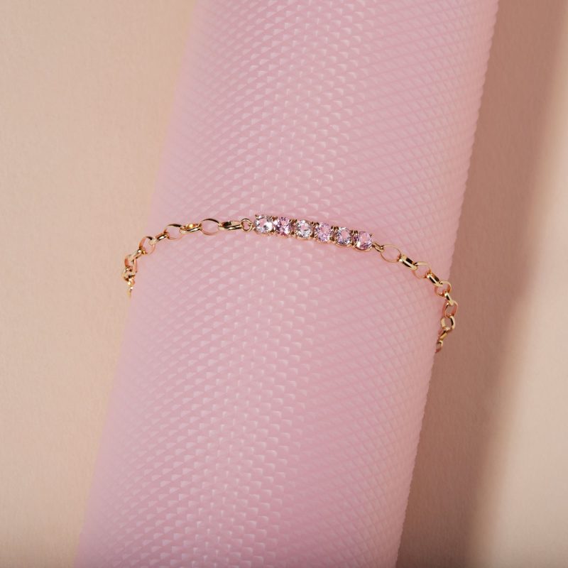 RAISE THE BAR BLUSH BRACELET EDITORIAL