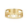 Stone and Strand 10K Yellow Gold Roman Numeral Ring Front Image