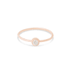 Rose Gold Small Round Diamond Ring