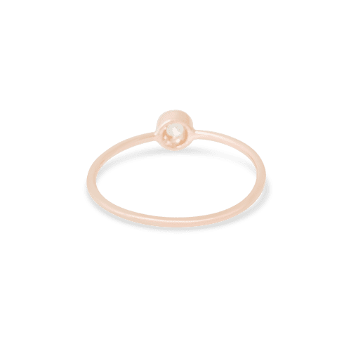 ROSE GOLD SMALL ROUND DIAMOND RING REAR