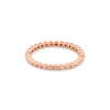 Rose Gold White Diamond Bezel Eternity Band