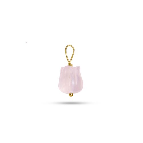 ROSY ROSE QUARTZ CHARM SIDE