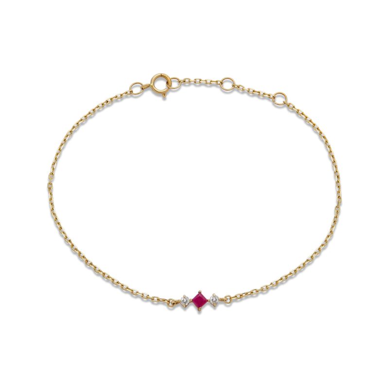 RUBY AND DIAMOND BRACELET FRONT