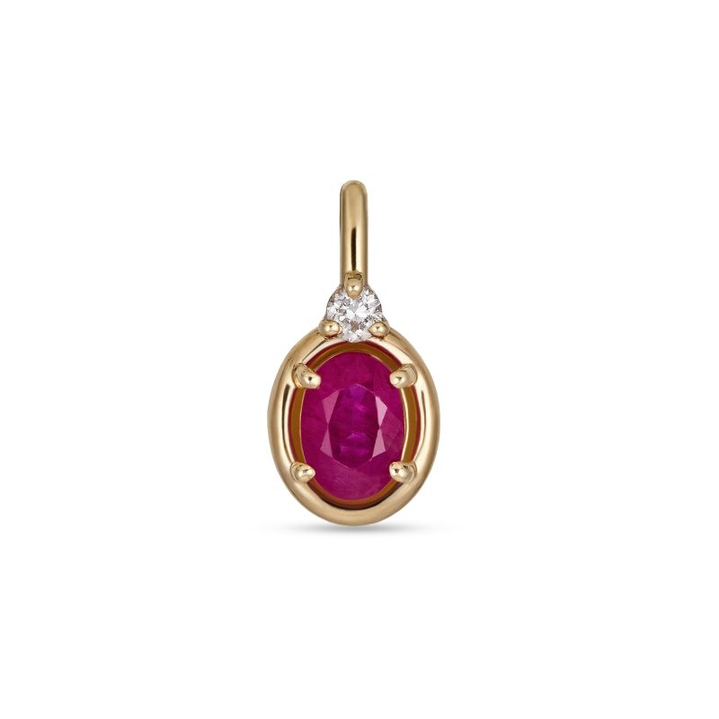 RUBY BON BON DIAMOND CHARM FRONT