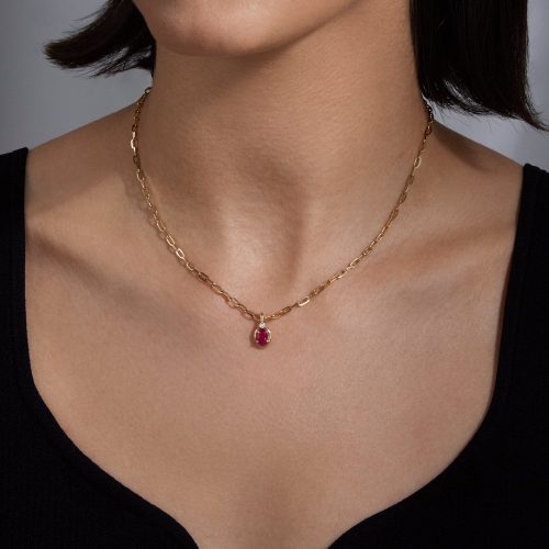 RUBY BON BON DIAMOND CHARM ON BODY