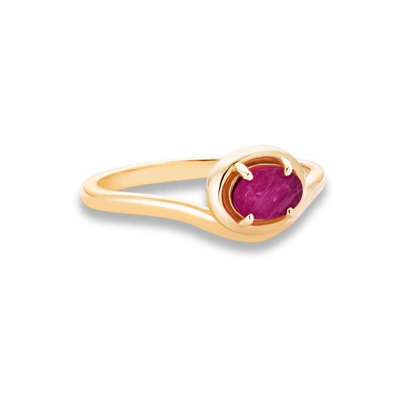 RUBY BONBON MERGE RING SIDE