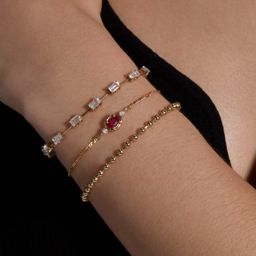 RUBY DIAMOND BON BON BRACELET WEAR IT WITH