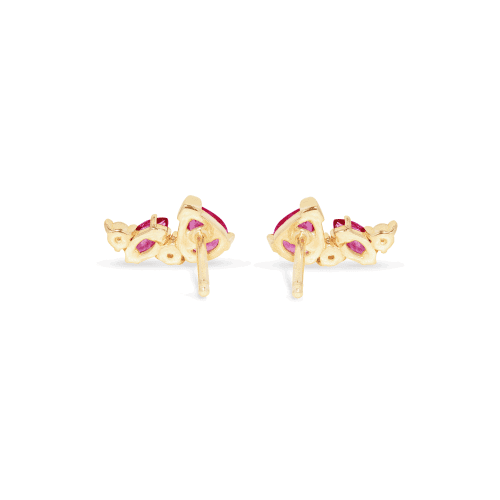 RUBY LUXE DIAMOND STUDS REAR