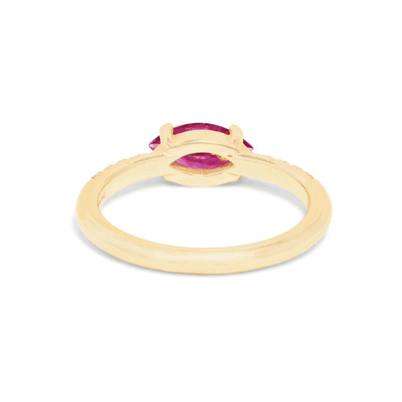 RUBY LUXE PAVE DIAMOND RING REAR