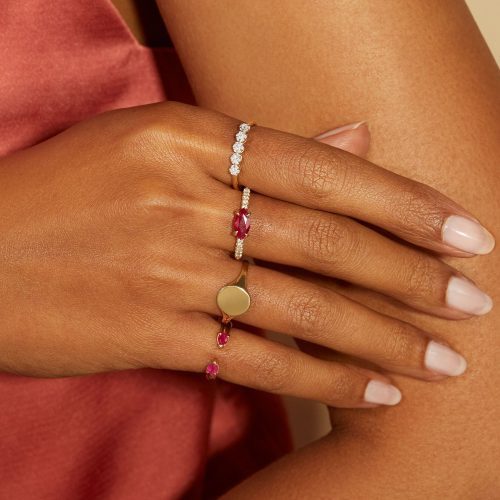 RUBY PINCH RING WEAR IT WITH