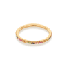 Stone and Strand 10K Yellow Gold Rainbow Sapphire Pave Eternity Band Front Image