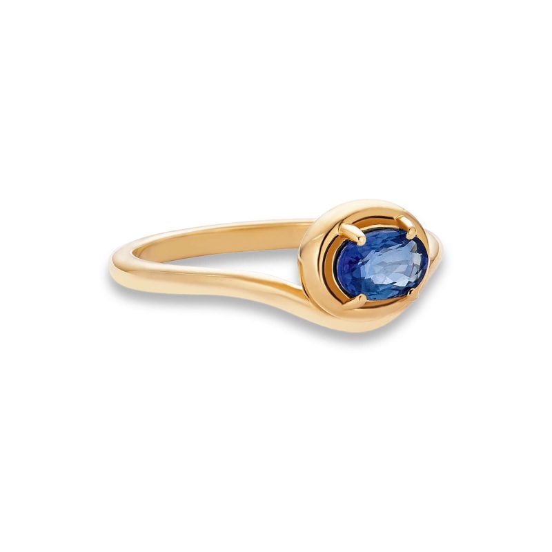 SAPPHIRE BONBON MERGE RING SIDE