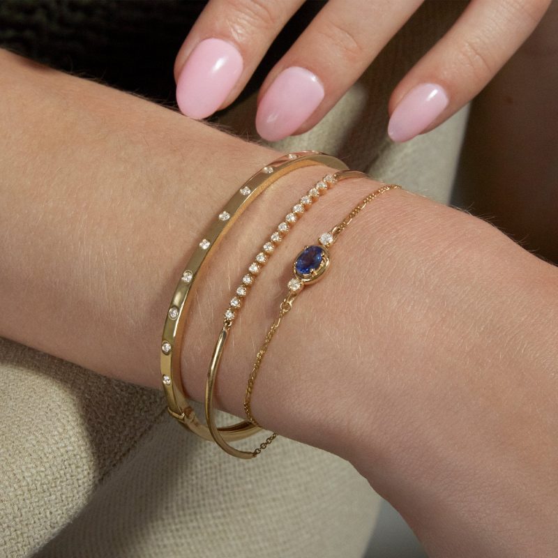 SAPPHIRE DIAMOND BON BON BRACELET WEAR IT WITH