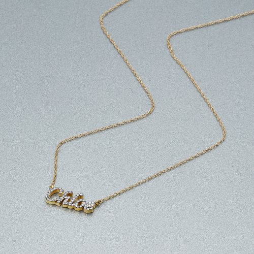 SAY MY NAME DIAMOND NECKLACE EDITORIAL