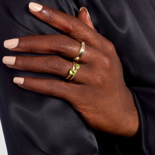 SEAGRASS PERIDOT RING WEAR IT WITH