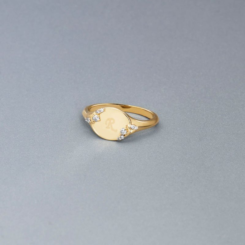 SECRET GARDEN SIGNET RING EDITORIAL