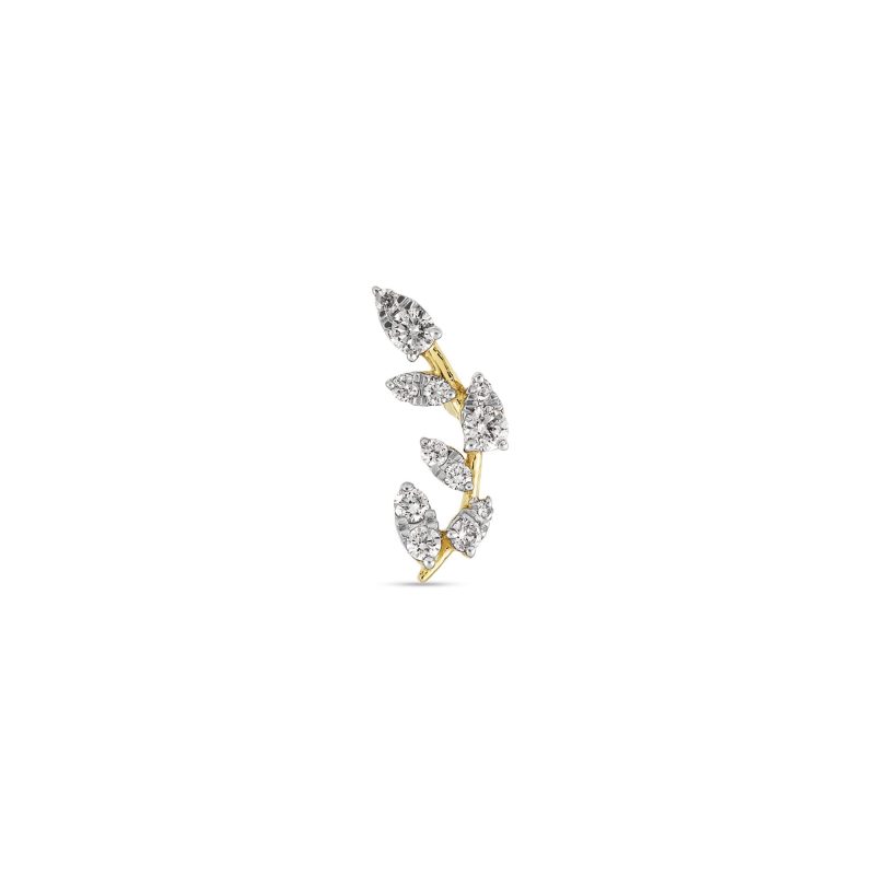 Stone and Strand 10K Yellow Gold Secret Garden Trellis Studs Single Left Image