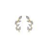 Stone and Strand 10K Yellow Gold Secret Garden Trellis Studs Front Image