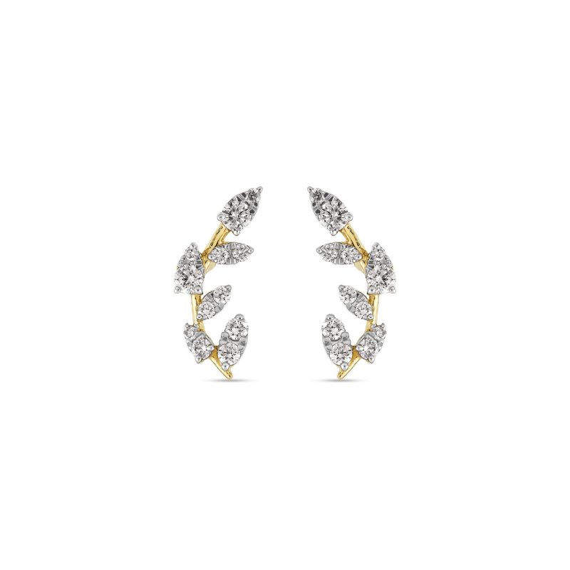 Stone and Strand 10K Yellow Gold Secret Garden Trellis Studs Front Image