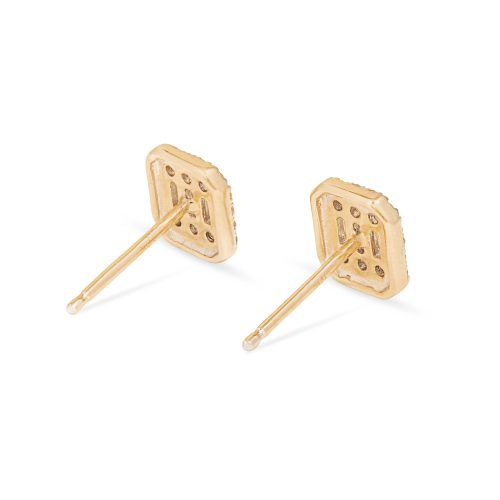 SHIELD OF STRENGTH STUD EARRINGS REAR