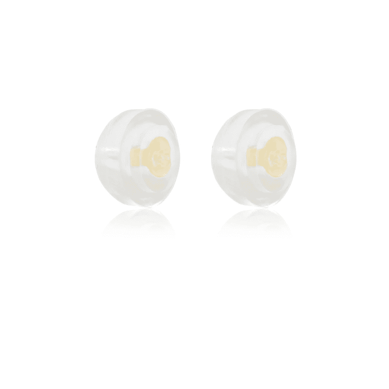 Stone and Strand 10K Yellow Gold Bubble Earring Backing Side Image