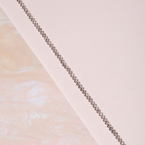 SILVER WHITE TOPAZ TENNIS BRACELET EDITORIAL