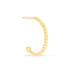 Stone and Strand 10K Yellow Gold Small Beaded Hoop Side Single Image