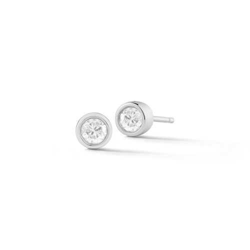 SMALL BEZEL DIAMOND STUD FRONT PAIR d46064f5 1b56 4ca1 a49d 6c9560610f30