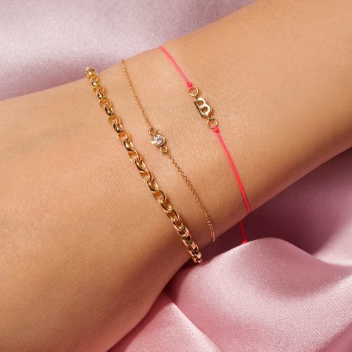 SMALL DIAMOND SLIDER BRACELET ON BODY 2