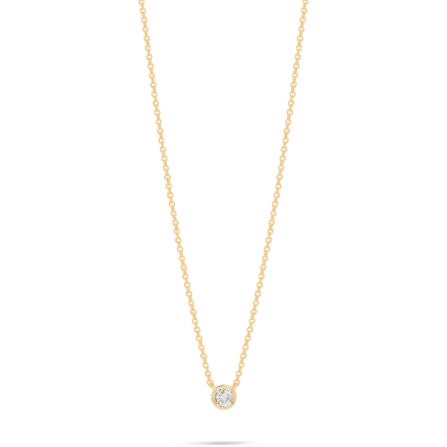 SMALL ROUND DIAMOND NECKLACE FRONT 2