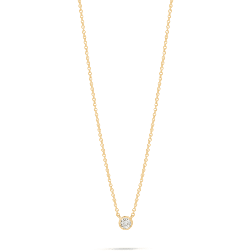 SMALL ROUND DIAMOND NECKLACE FRONT 2