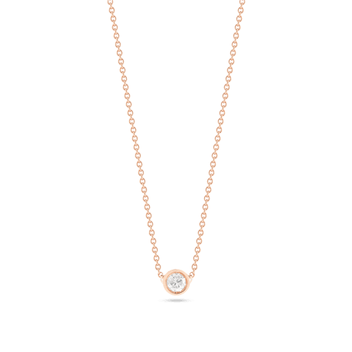 SMALL ROUND DIAMOND NECKLACE FRONT