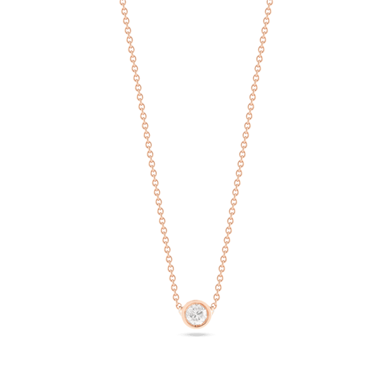 SMALL ROUND DIAMOND NECKLACE FRONT