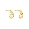 Stone and Strand 14K Yellow Gold Small Teardrop Earrings Side Image