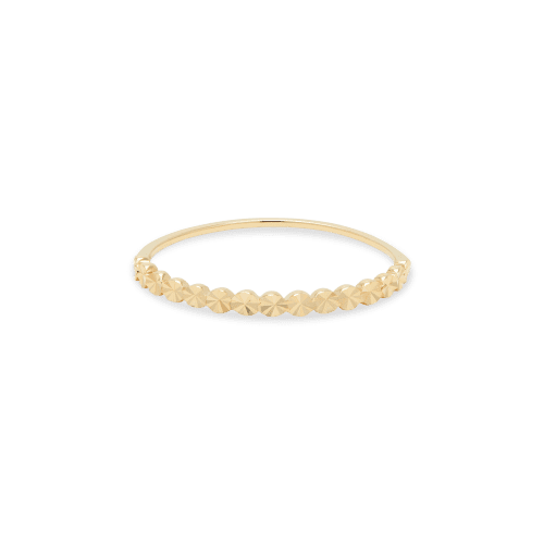 Stone and Strand 10K Yellow Gold Spark Circle Band Front Image