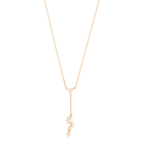 SQUIGGLE LARIAT NECKLACE FRONT