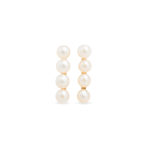 Stacked Pearl Studs