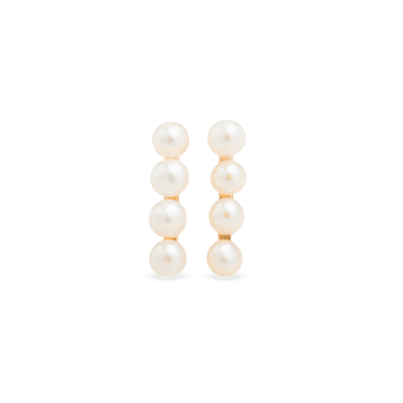 Stacked Pearl Studs