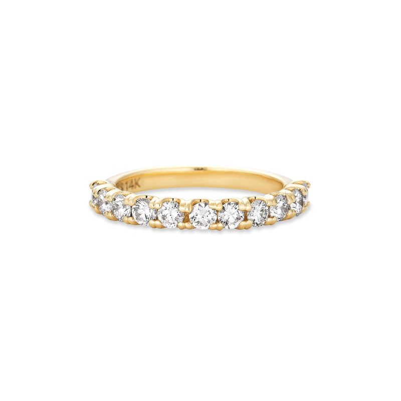 Stone and Strand 14K Yellow Gold Stephanie Lab-Created Diamond Eternity Band Front Image