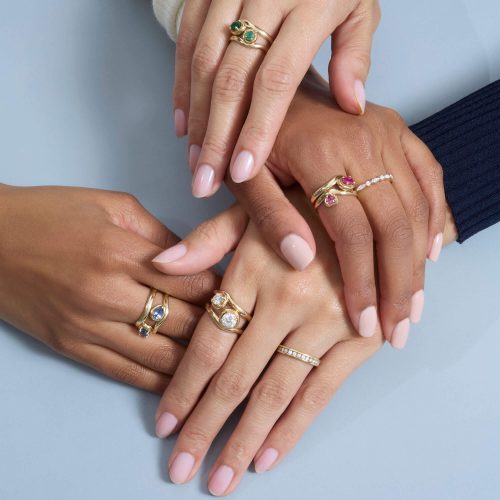 STONE AND STRAND MODELS WEARING RINGS