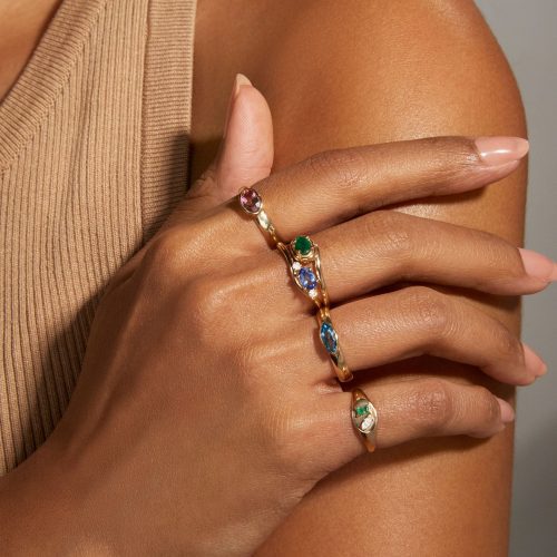 STONE AND STRAND NATURAL GEMSTONE RINGS