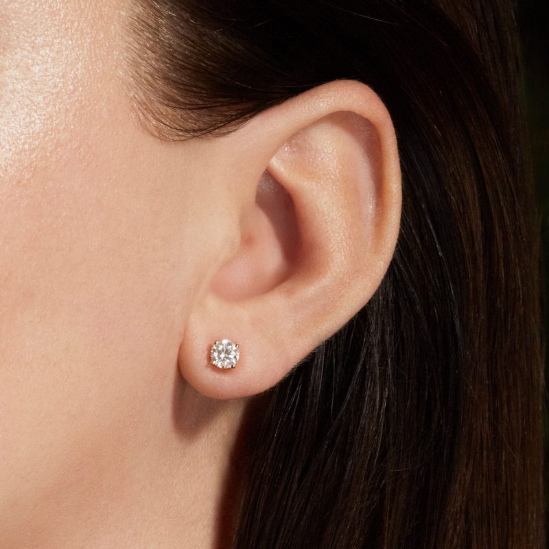 STONE AND STRAND PAVE DIAMOND DISC EARRINGS