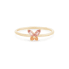 Strawberry Sunset Butterfly Ring