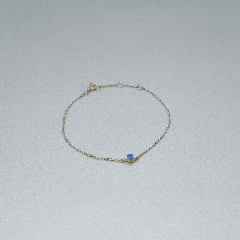 Sapphire Luxe Dainty Blue Bracelet Editorial