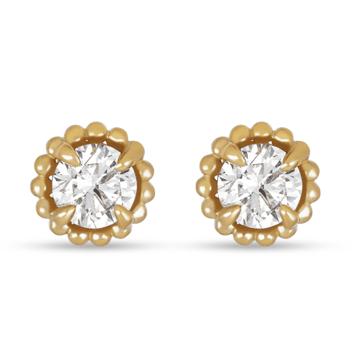 Stone and Strand 14K Yellow Gold 1/2 CTW Lab-Created Diamond Candy Studs Front Image