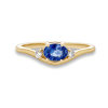 Sapphire Diamond Merge Ring