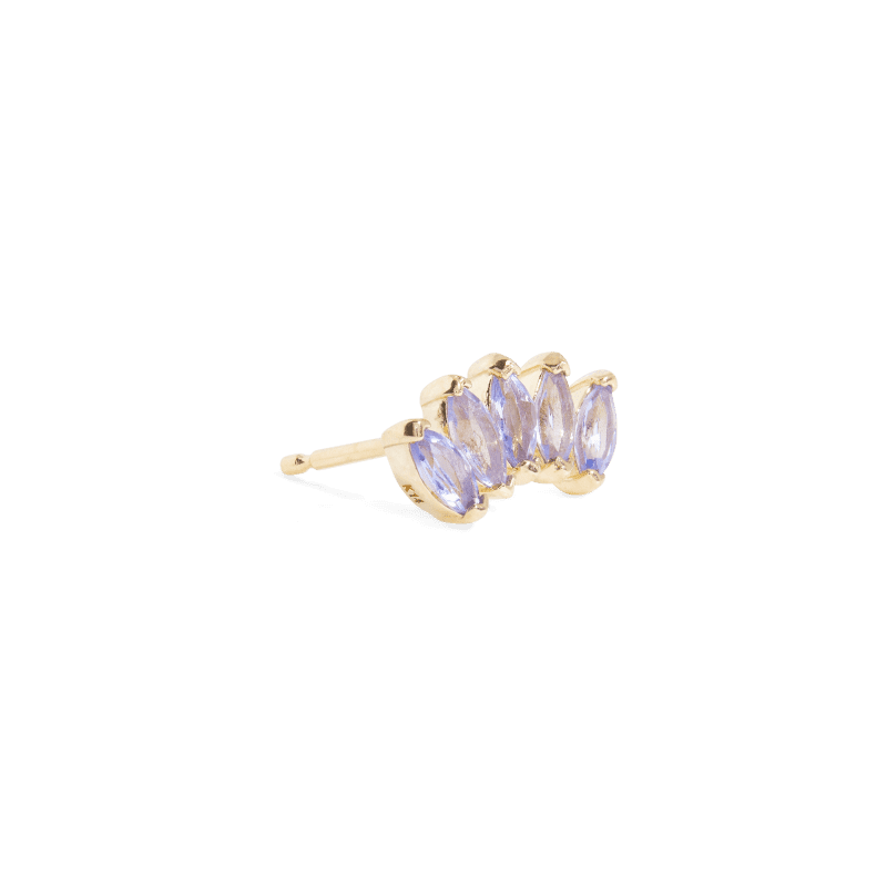 TANZANITE TIARA STUD SIDE